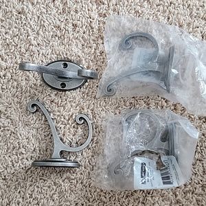 4 Antique Iron Wall Hooks